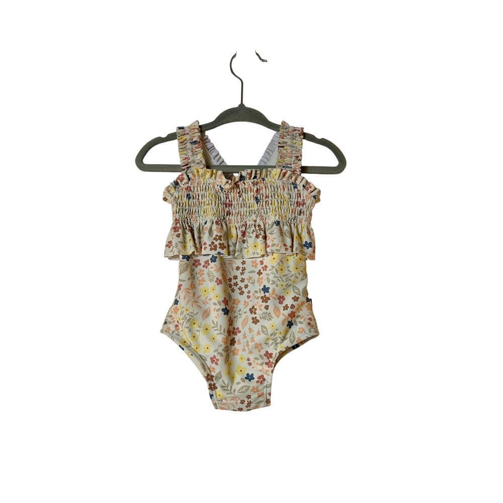 MODERN MOMENTS by GERBER Girl’s Floral One Piece Swimsuit / Size: 3-6 Months